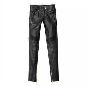 Black Skinny Leather Pants